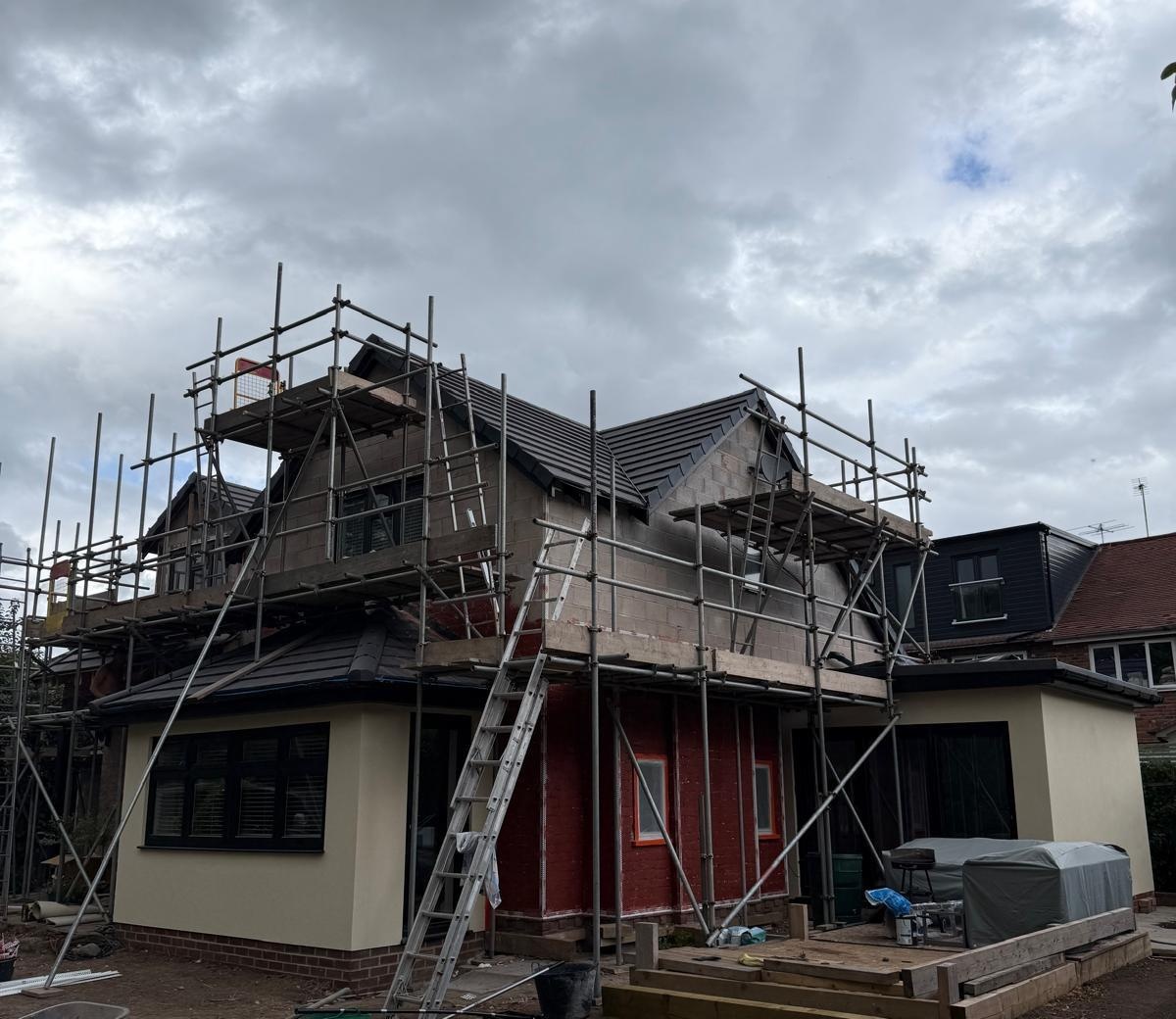 Before rendering - elevation prior to rendering work